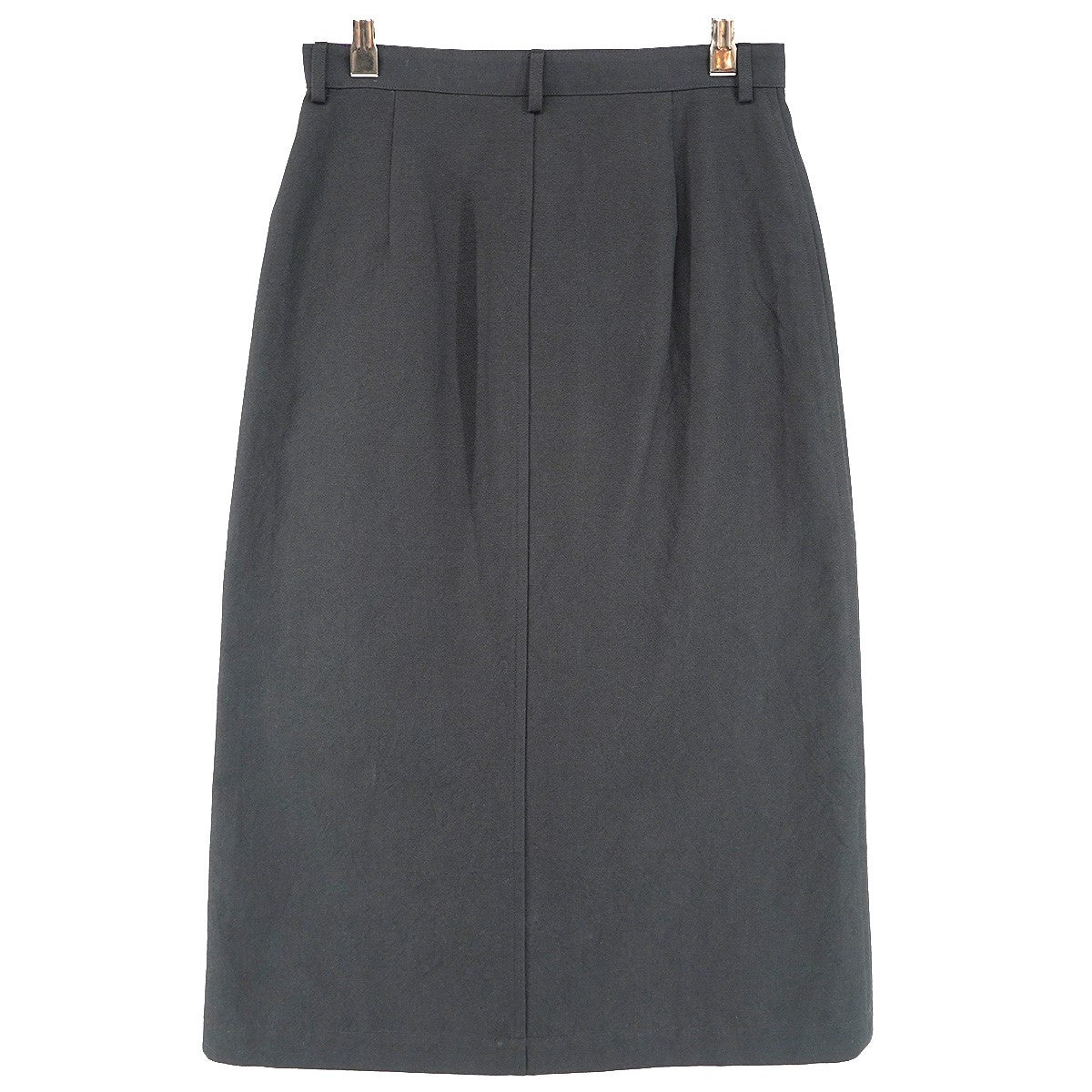 26SS WOOL COTTON LINEN OX SKIRT3素材混紡 ウールコットン オックスフォード生地  ストレートシルエット スカート