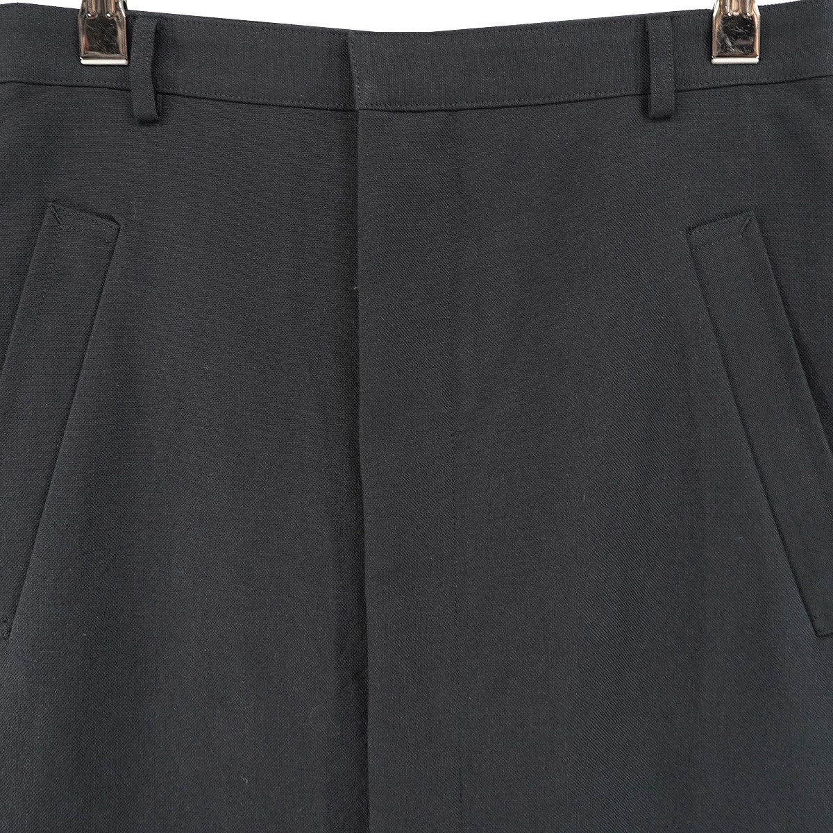 26SS WOOL COTTON LINEN OX SKIRT3素材混紡 ウールコットン オックスフォード生地  ストレートシルエット スカート