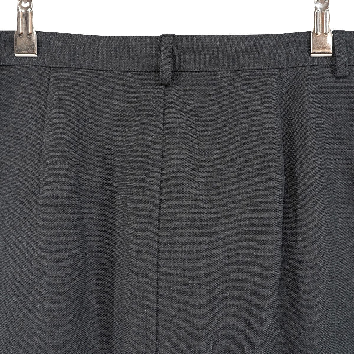 26SS WOOL COTTON LINEN OX SKIRT3素材混紡 ウールコットン オックスフォード生地  ストレートシルエット スカート