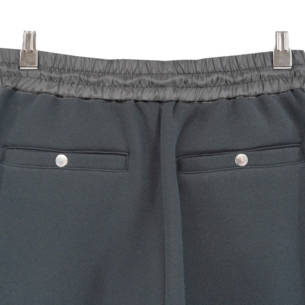 26SS Sponge Sweat Pants スポンジスウェット生地異素材ドッキング ギャザー ワイド テーパード イージー スウェット パンツ