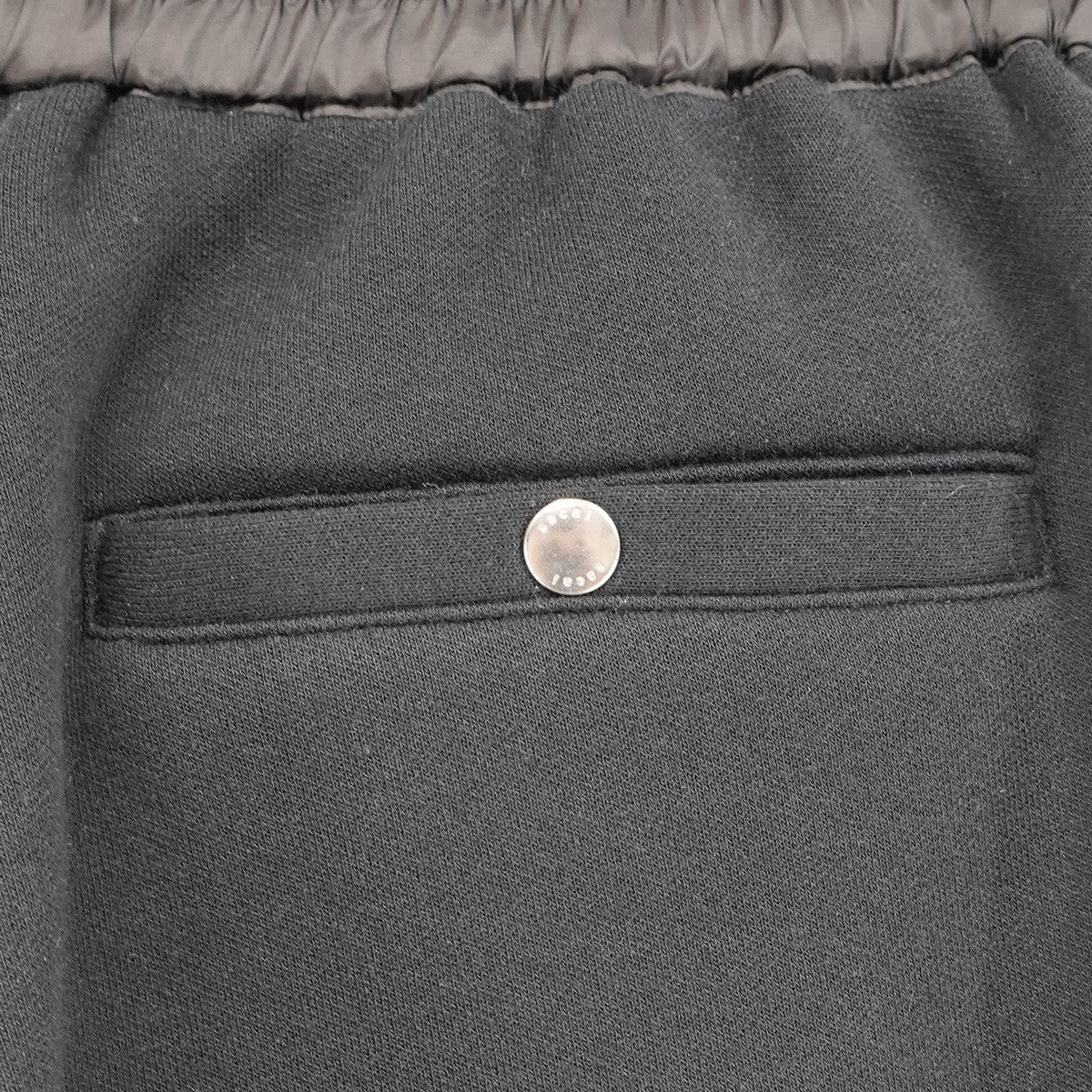 26SS Sponge Sweat Pants スポンジスウェット生地異素材ドッキング ギャザー ワイド テーパード イージー スウェット パンツ