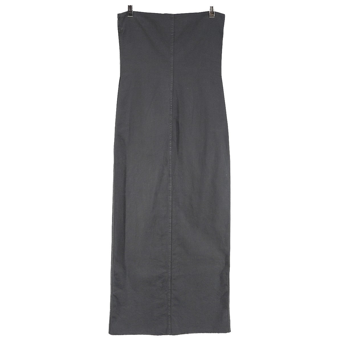 22AW THIN CANVAS SNAP DRESS No．226ウォッシュ加工 スナップボタン 裾カットオフ ノースリーブ スリーブレス ロング マキシ ワンピース