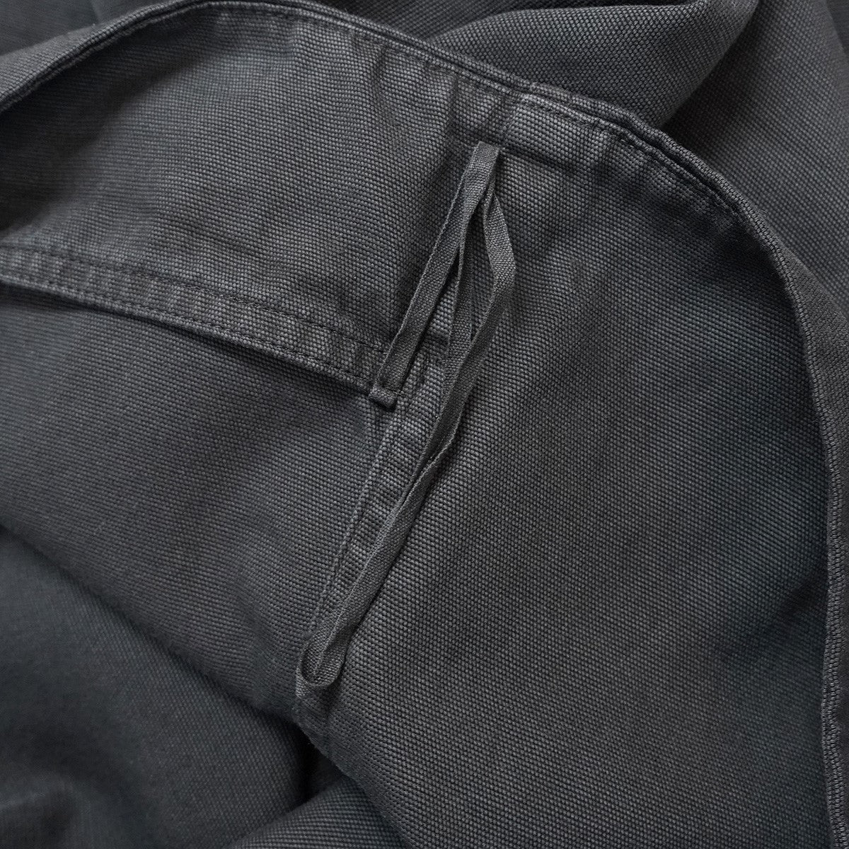 22AW THIN CANVAS SNAP DRESS No．226ウォッシュ加工 スナップボタン 裾カットオフ ノースリーブ スリーブレス ロング マキシ ワンピース
