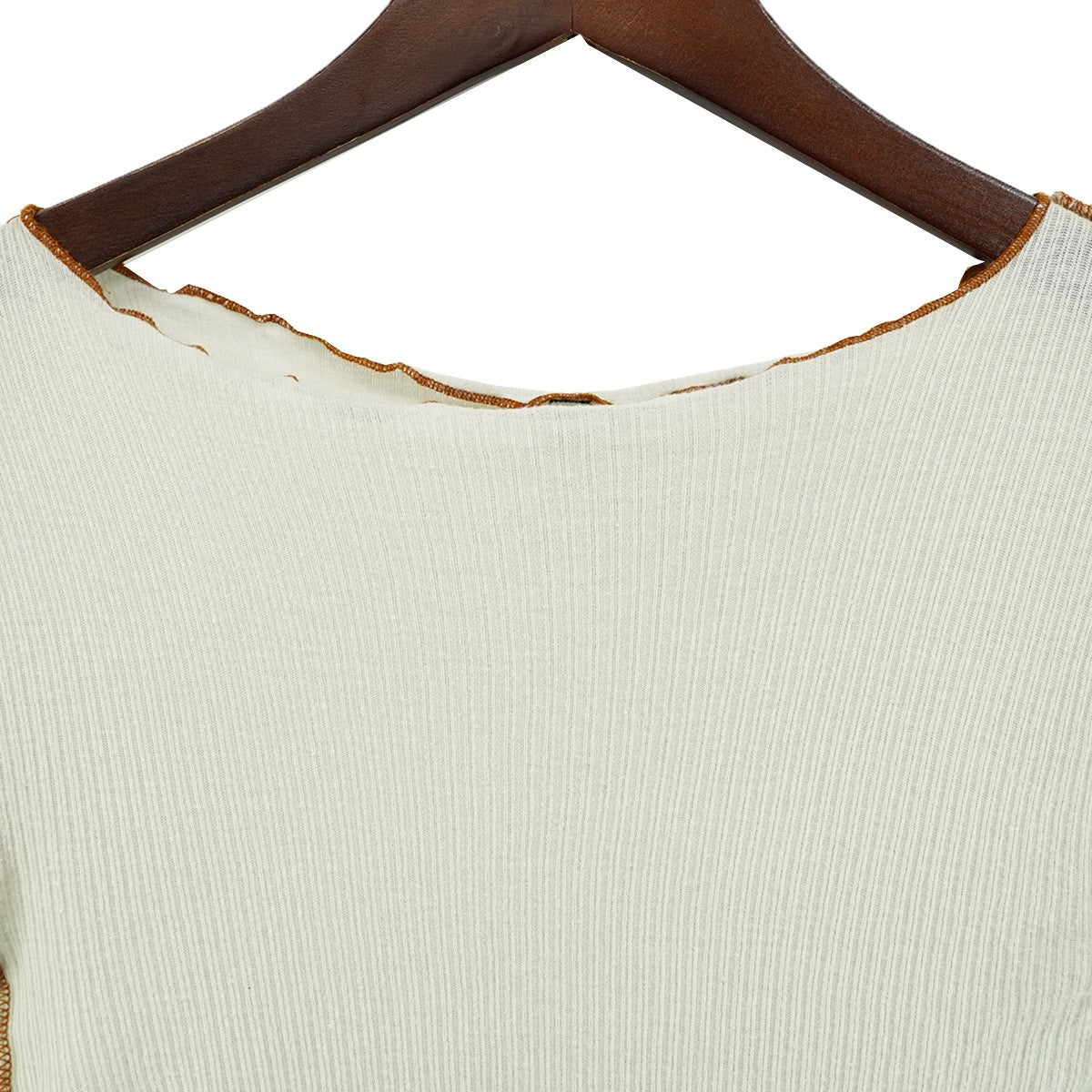 21SS VEIN TEE ヴェインオーガニックコットン 細リブ編み メロー ステッチ 半袖 Tシャツ