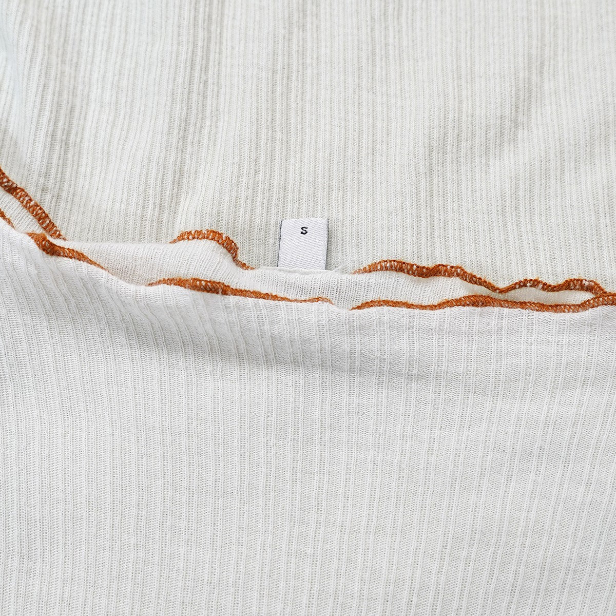 21SS VEIN TEE ヴェインオーガニックコットン 細リブ編み メロー ステッチ 半袖 Tシャツ
