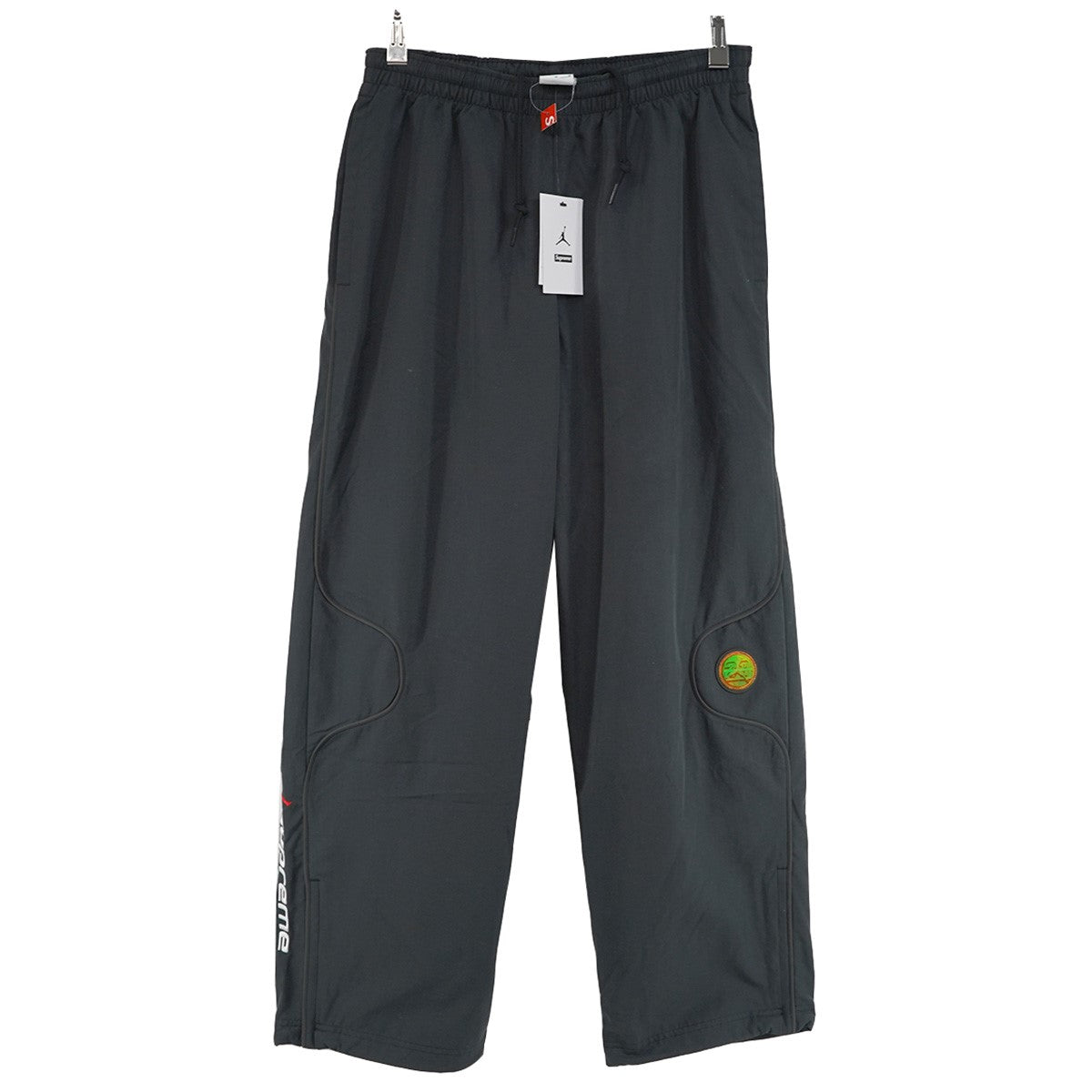 26SS Jordan Track Pant コラボ ジョーダン ジャンプマンロゴ 刺繍 23 ホログラフィック パッチ 切替デザイン ワイド イージー トラック パンツ