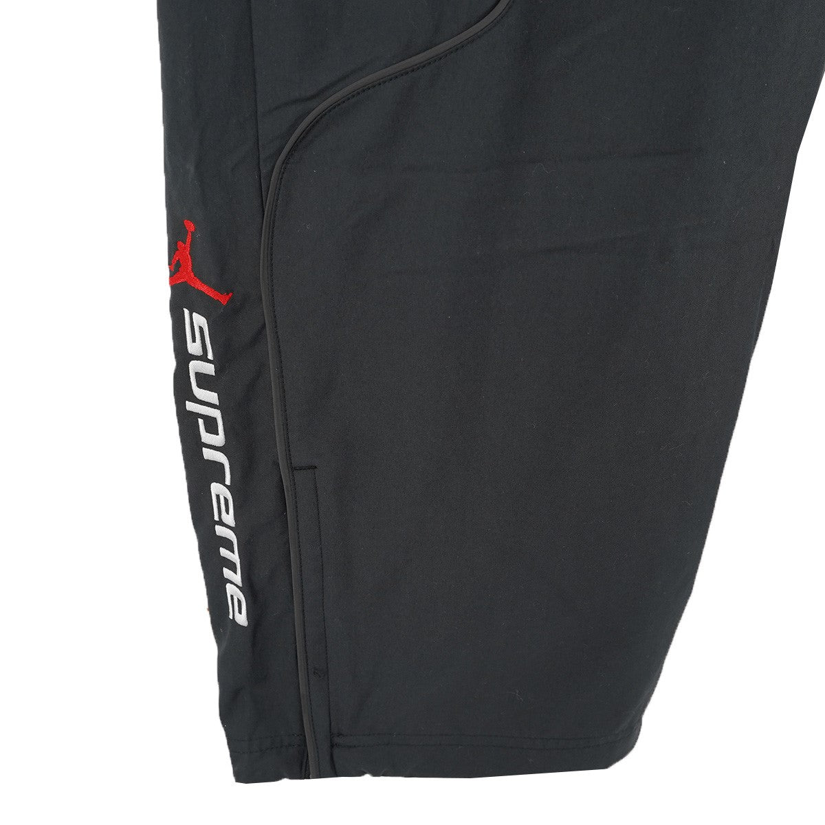 26SS Jordan Track Pant コラボ ジョーダン ジャンプマンロゴ 刺繍 23 ホログラフィック パッチ 切替デザイン ワイド イージー トラック パンツ