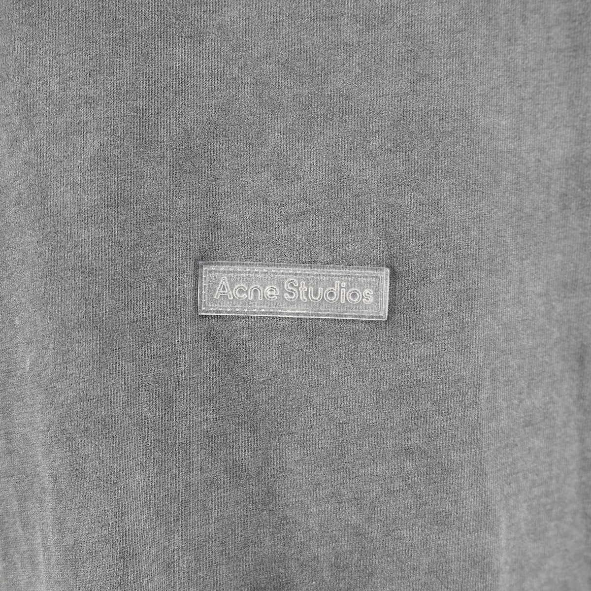 24SS Relaxed rubber logo T-shirt リラックス ラバー ロゴ Tシャツウォッシュ ユーズド加工 ドロップショルダー 長袖 ロンT ロングスリーブ