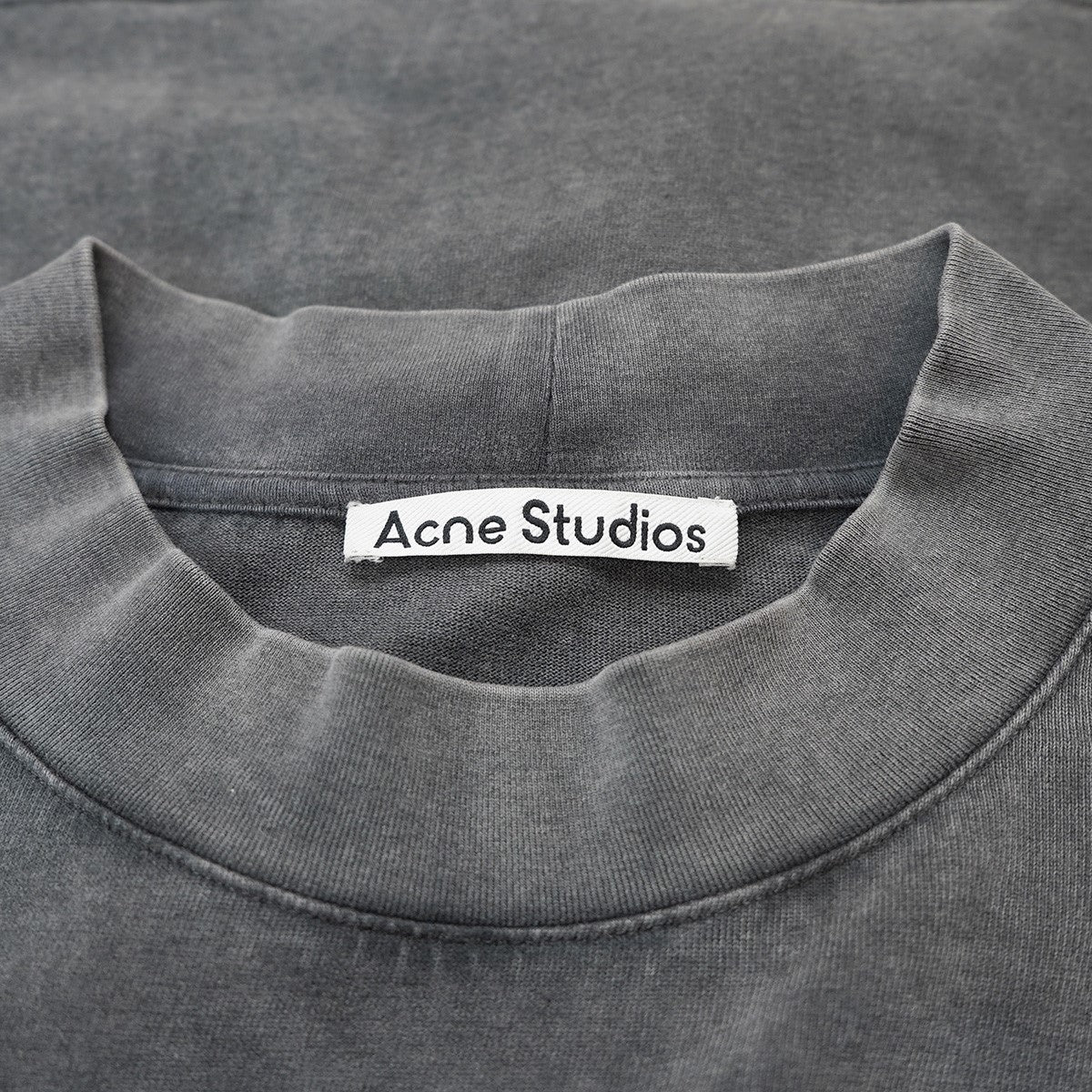 24SS Relaxed rubber logo T-shirt リラックス ラバー ロゴ Tシャツウォッシュ ユーズド加工 ドロップショルダー 長袖 ロンT ロングスリーブ