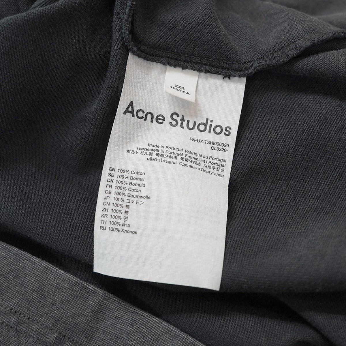 24SS Relaxed rubber logo T-shirt リラックス ラバー ロゴ Tシャツウォッシュ ユーズド加工 ドロップショルダー 長袖 ロンT ロングスリーブ