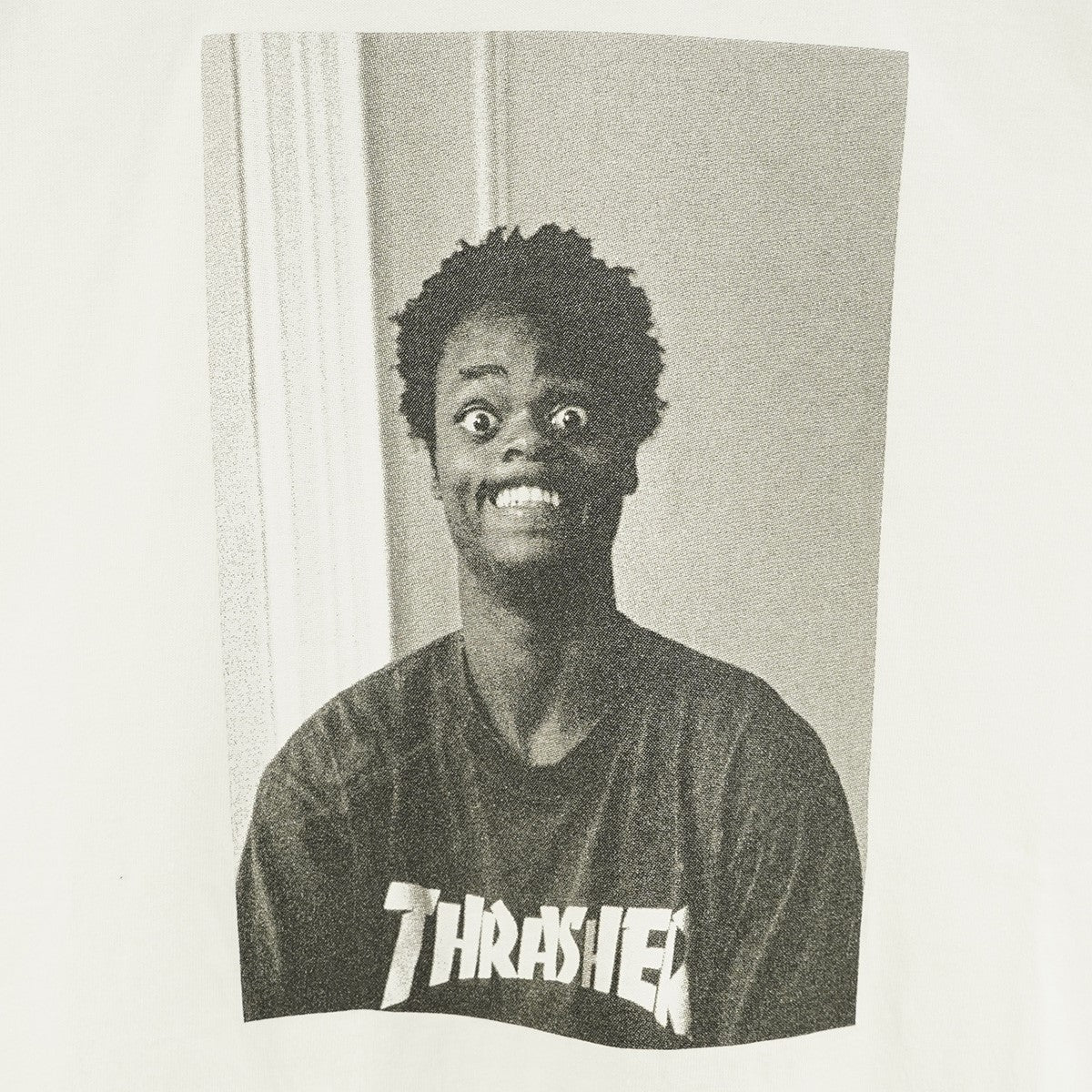 24AW Thrasher Harold Teeコラボ スラッシャー ハロルド・ハンター フォト リバース ロゴ 半袖 Tシャツ