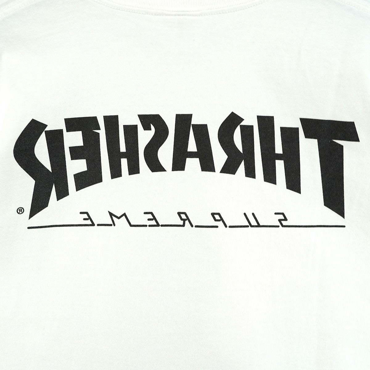 24AW Thrasher Harold Teeコラボ スラッシャー ハロルド・ハンター フォト リバース ロゴ 半袖 Tシャツ