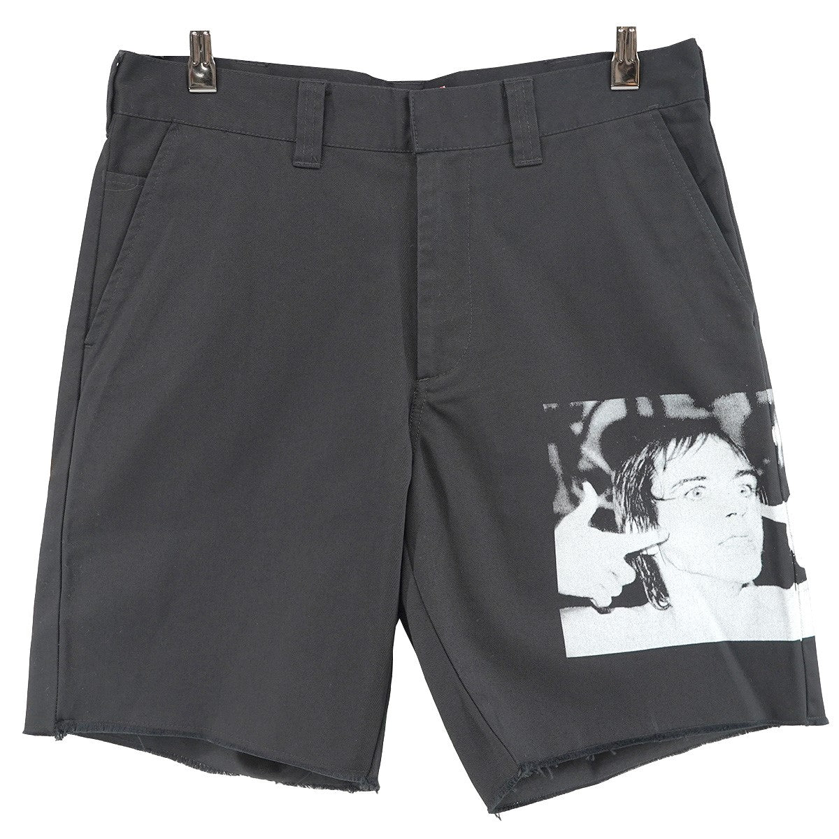 21SS Iggy Pop Work Shortイギー・ポップ フォト グラフィック カットオフ ロゴ ピスタグ ハーフ ワーク パンツ ショーツ