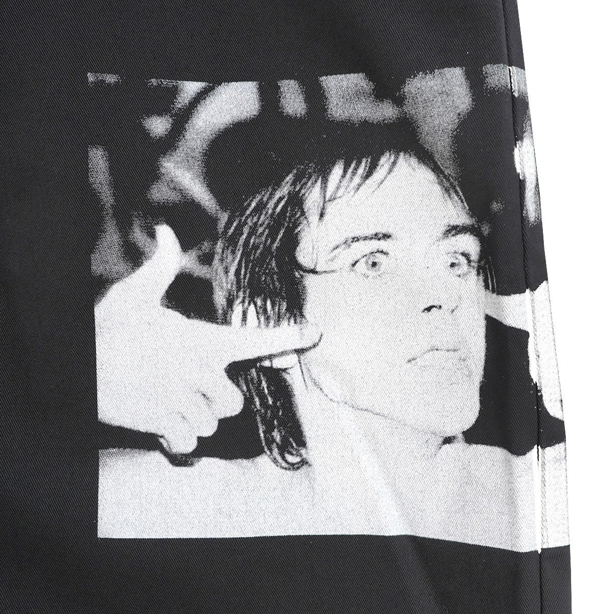 21SS Iggy Pop Work Shortイギー・ポップ フォト グラフィック カットオフ ロゴ ピスタグ ハーフ ワーク パンツ ショーツ