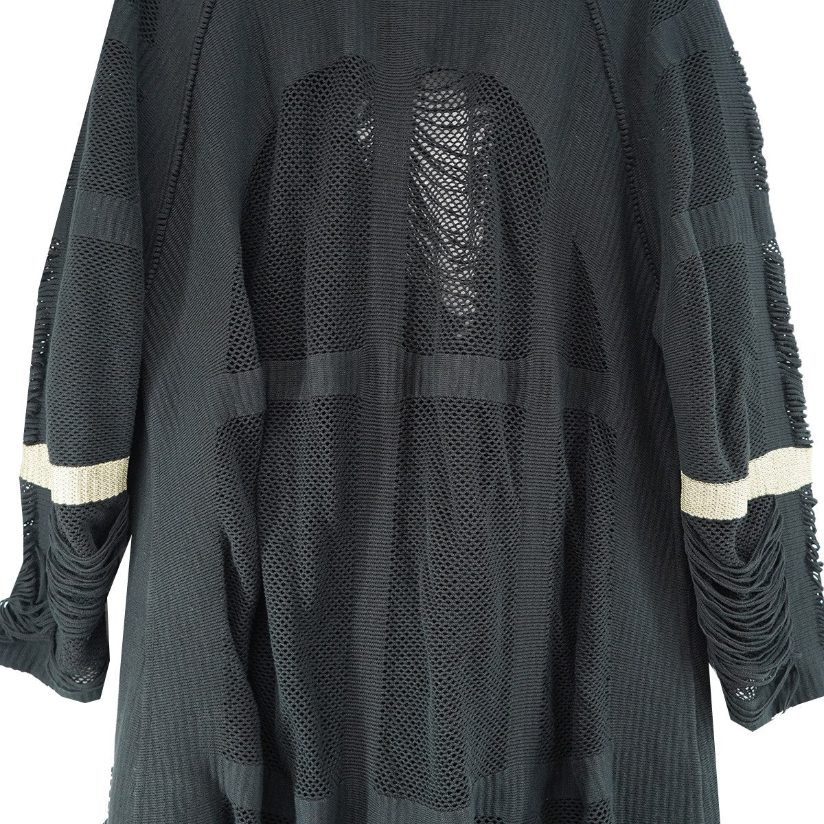 18AW A-POC INSIDEフリンジ ジャガード ニット ガウン コート