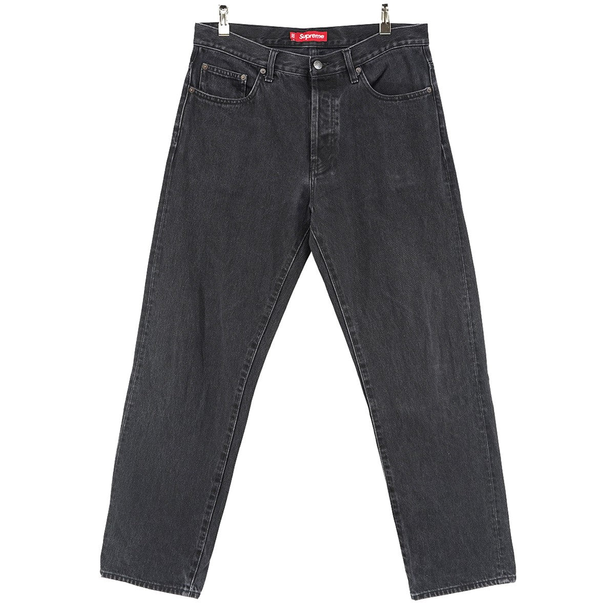 25SS Regular Jeanバック スター パッチ ロゴ ウォッシュド加工 レギュラー ジーンズ デニムパンツ