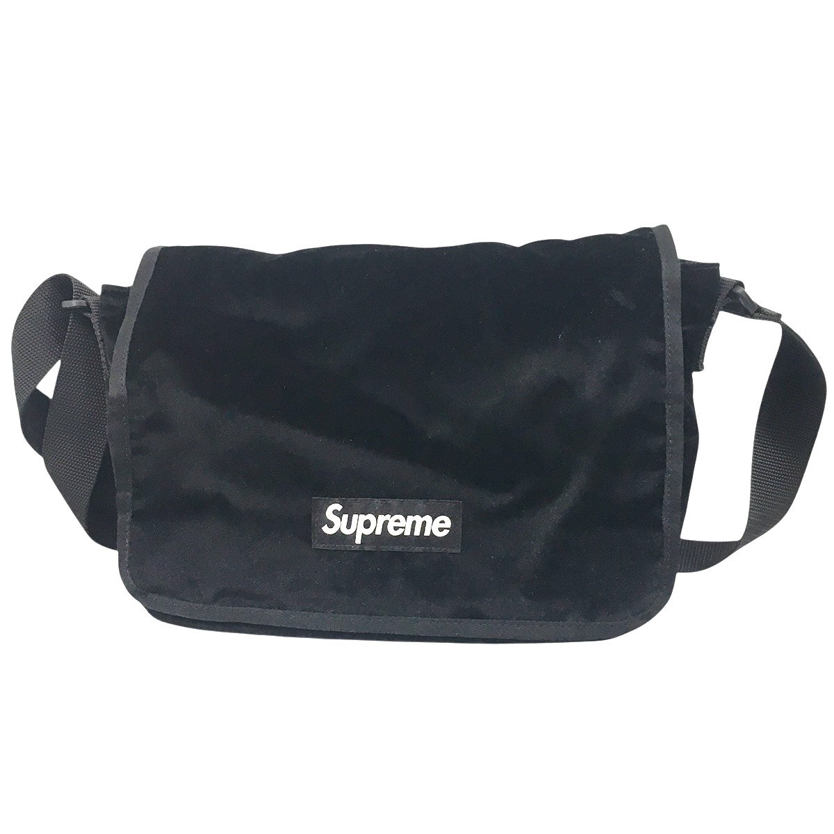 25AW Velvet Small Messenger Bagボックスロゴ ベルベット ベロア スモール メッセンジャーバッグ 鞄