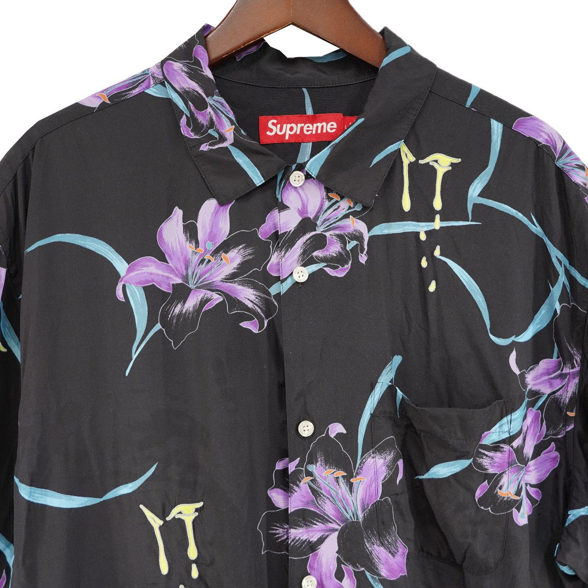 26SS AOI Lilies S／S Shirt葵産業 百合 グラフィティ IT ドリップ 刺繍 半袖 シャツ