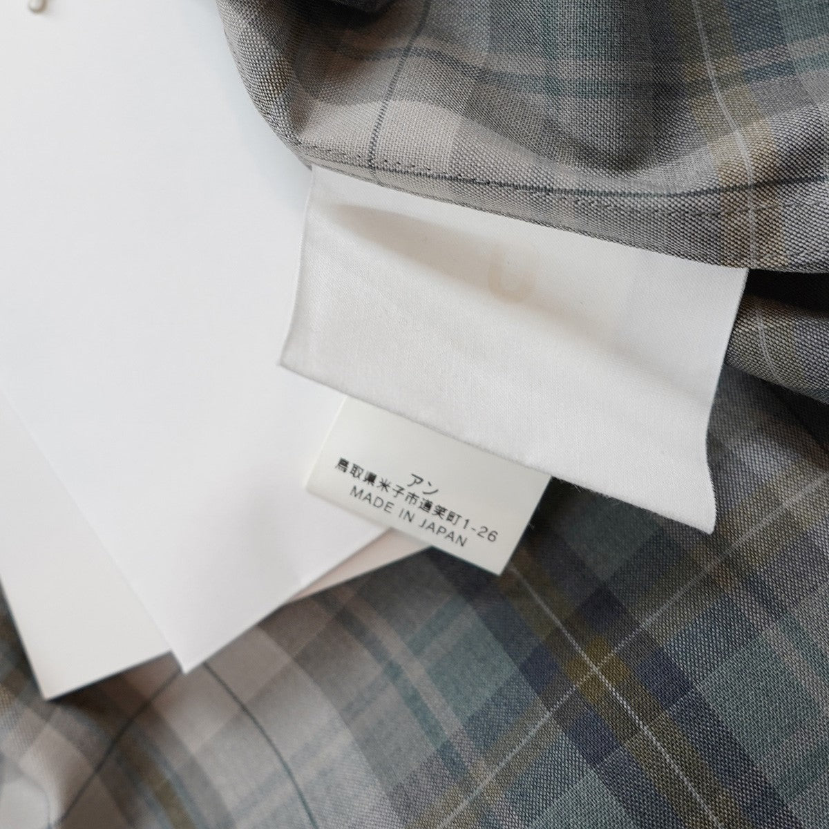 REGULAR COLLAR SHIRTレギュラーカラー チェック シャツ
