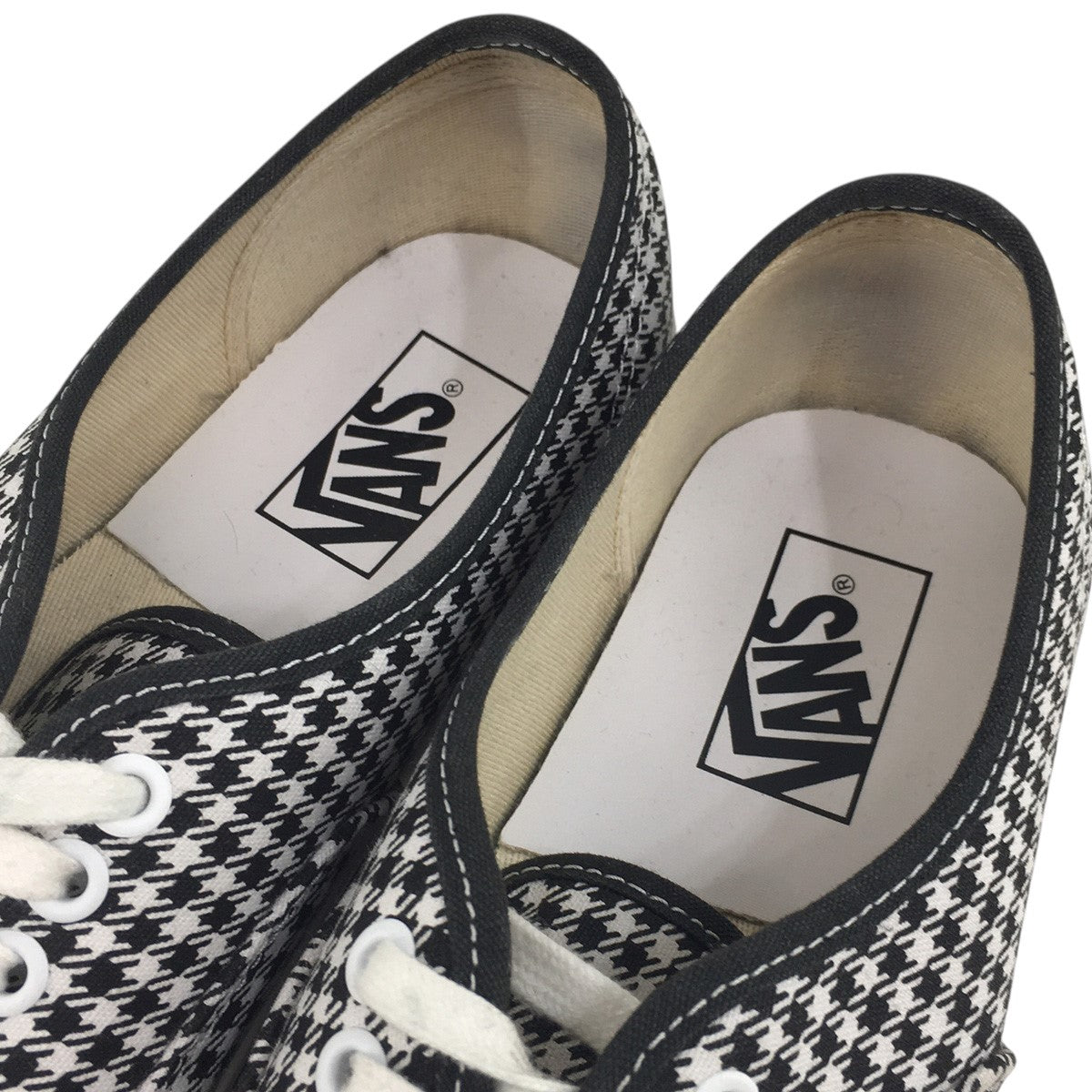 VANS Authentic 44DX OG Houndstoothオーセンティック ハウンドトゥース 千鳥 スニーカー シューズ 靴 古着・中古-4枚目のアイテム画像