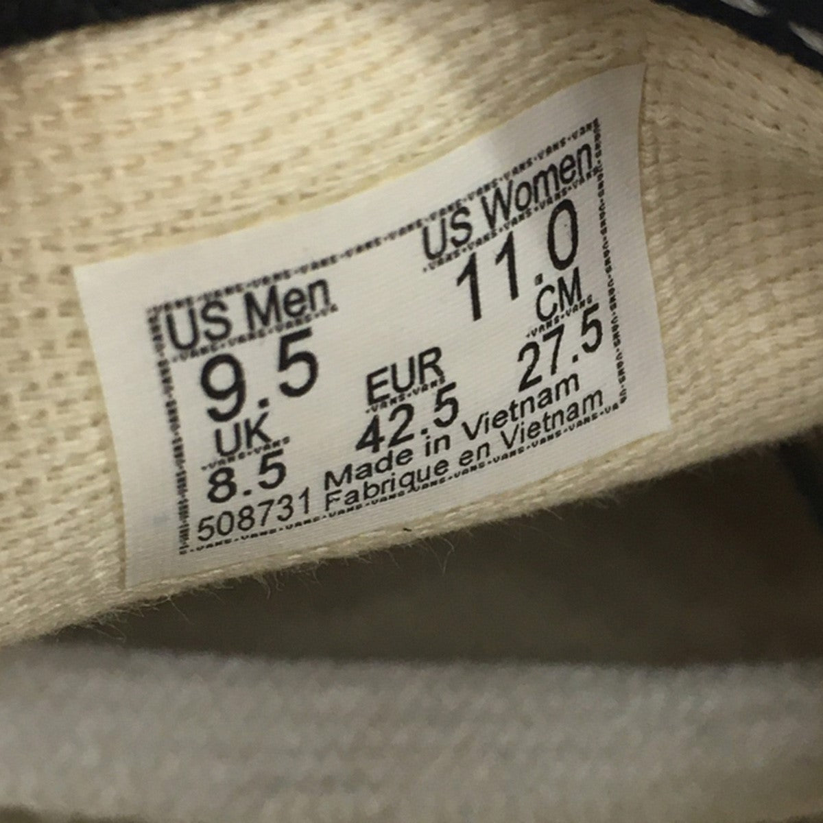 VANS Authentic 44DX OG Houndstoothオーセンティック ハウンドトゥース 千鳥 スニーカー シューズ 靴 古着・中古-9枚目のアイテム画像