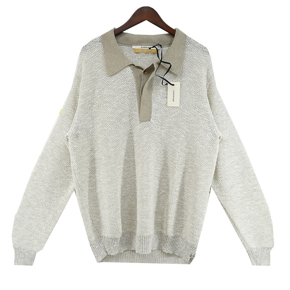 22SS Riverrun Knit Pulloverミックス ニット プルオーバー シャツ