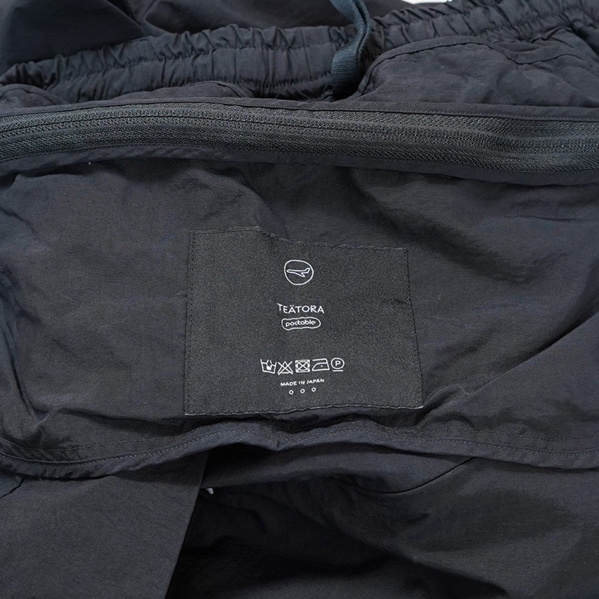 Wallet Pants Packable パッカブルコンシールファスナー ポケット ドローコード ストレート イージー パンツ