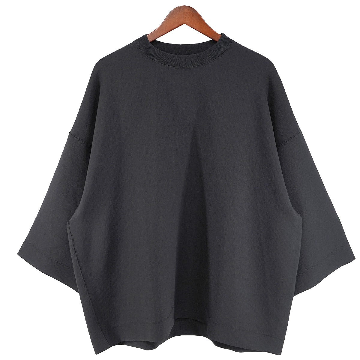 25AW DAISUKE OBANA 落肩3／4袖 クルーネックTシャツ ／  I D／SL TEE ／ SMOOTH TEE小松マテーレ フクレ二重織り生地