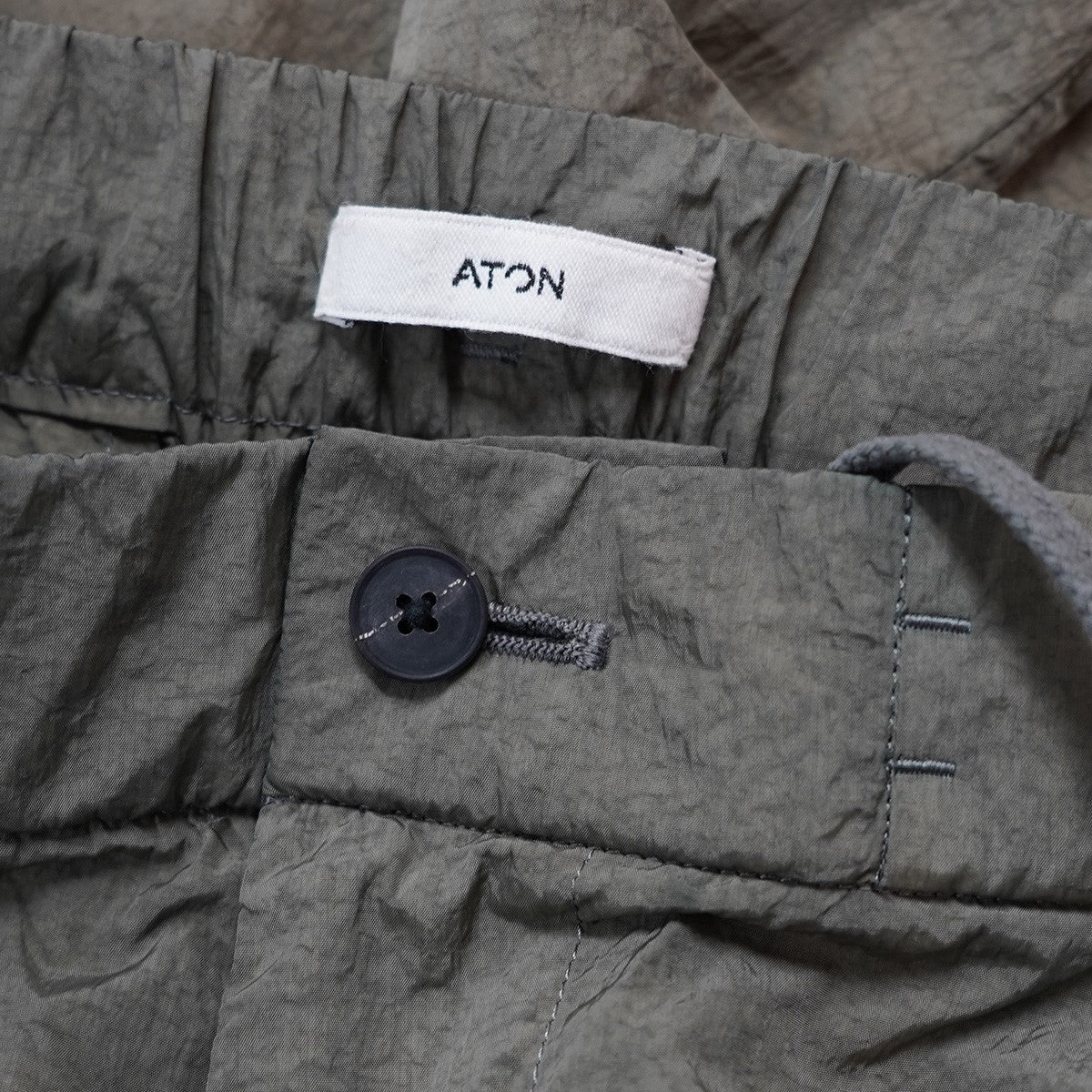 HIGH TWIST NYLON UTILITY PANTSハイツイスト ナイロン インタック 両玉縁ポケット ワイドストレート イージー パンツ