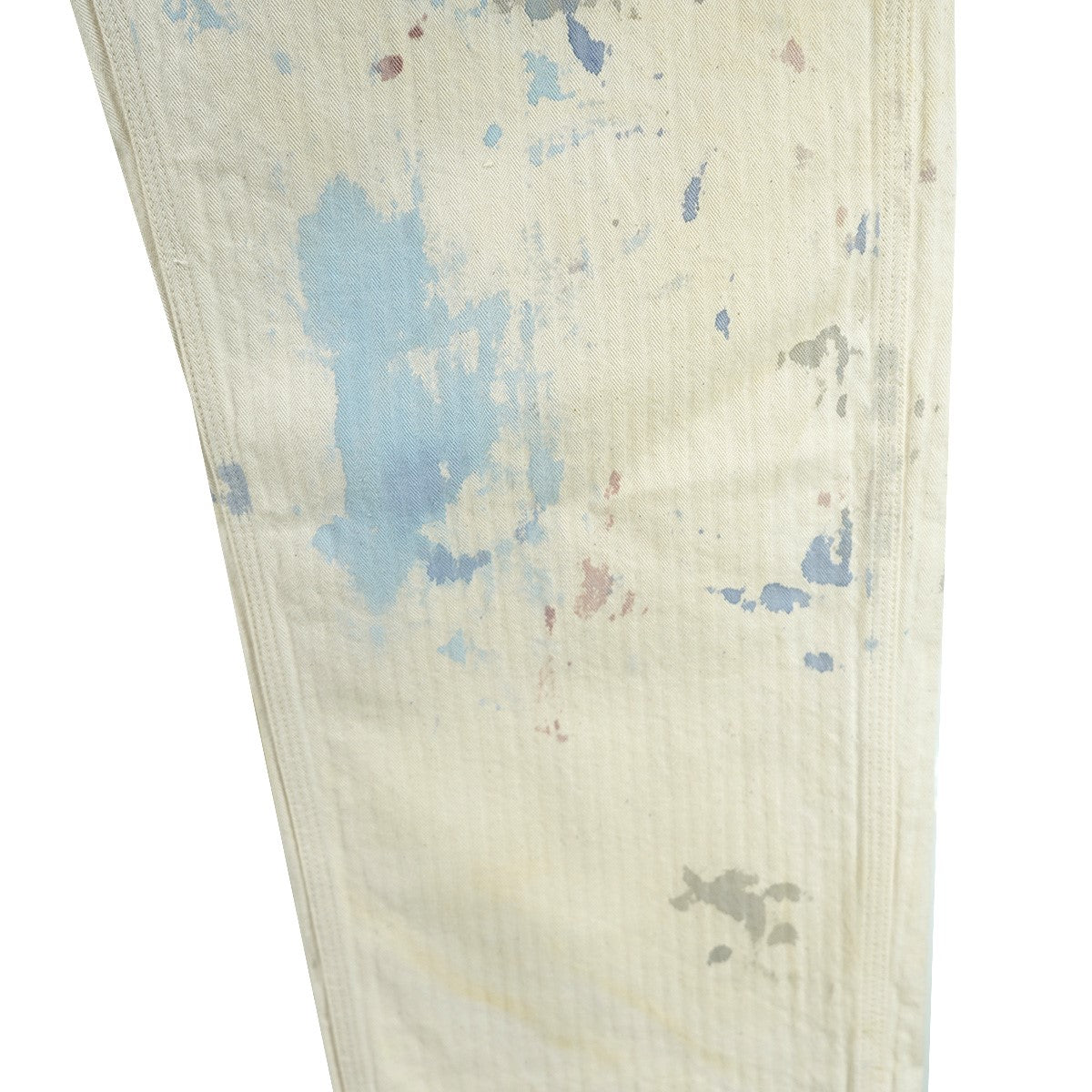 25AW HB PANTS SWJP ヘリンボン生地 ダメージ フェード ペイント加工マッドサイエンティスト ワイド カーペンター パンツ
