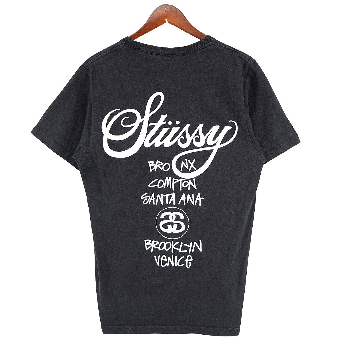 stussy 00年代後半?2010年代前半WORLD TOUR TEE ワールドツアー ロゴ Tシャツ 古着・中古-2枚目のアイテム画像