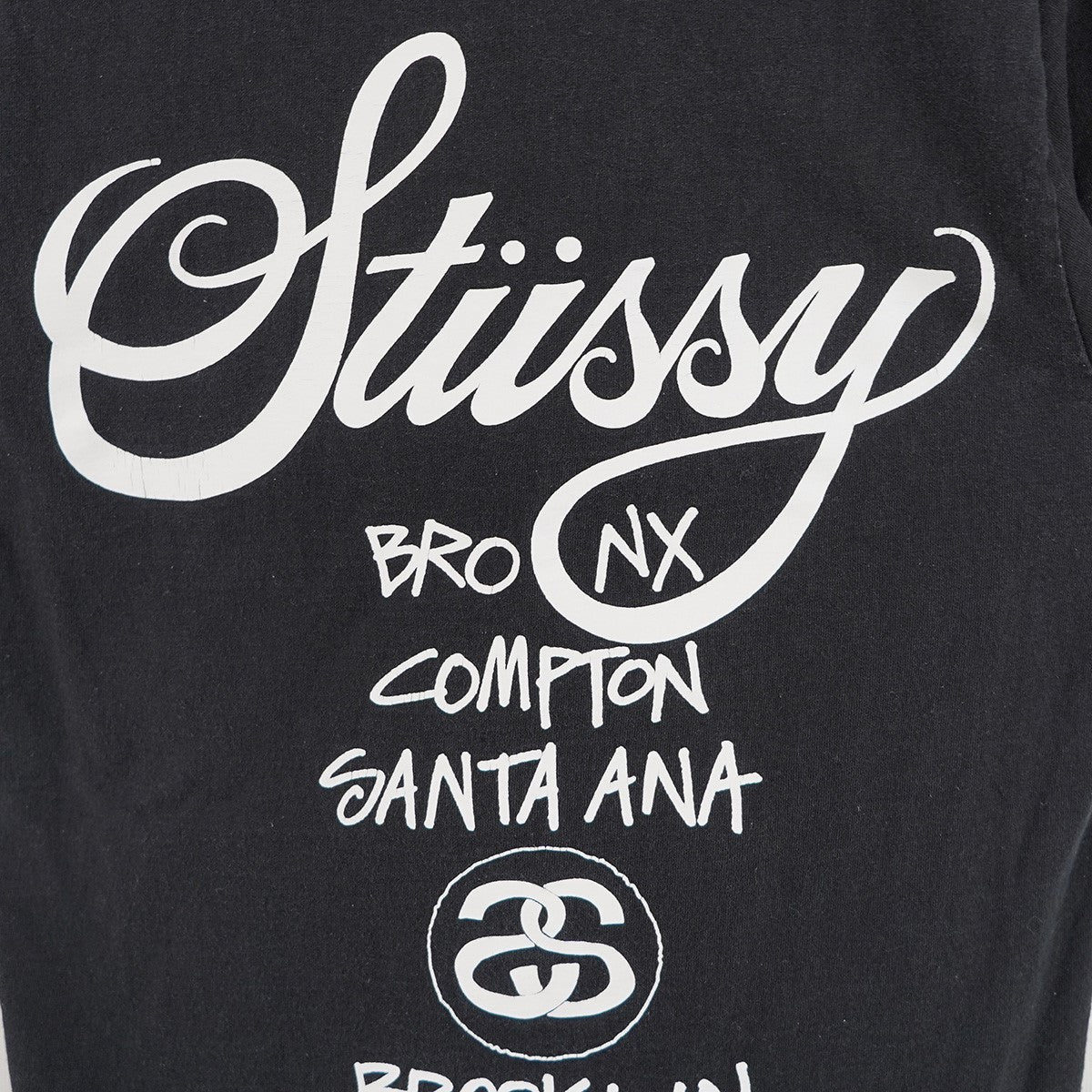 stussy 00年代後半?2010年代前半WORLD TOUR TEE ワールドツアー ロゴ Tシャツ 古着・中古-5枚目のアイテム画像