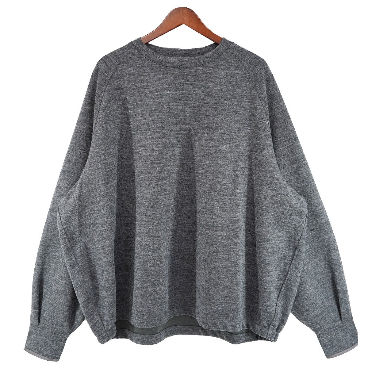 23AW A-LINE RAGLAN LONG SLEEVE T-SHIRTラグラン 薄手 ウールポリ スウェット プルオーバー
