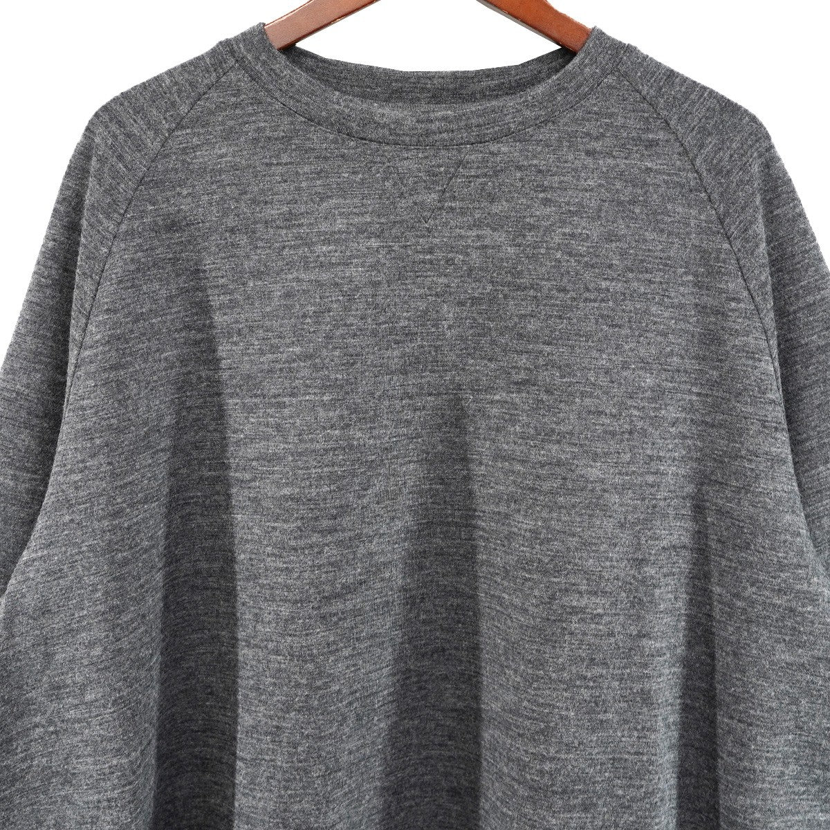 23AW A-LINE RAGLAN LONG SLEEVE T-SHIRTラグラン 薄手 ウールポリ スウェット プルオーバー