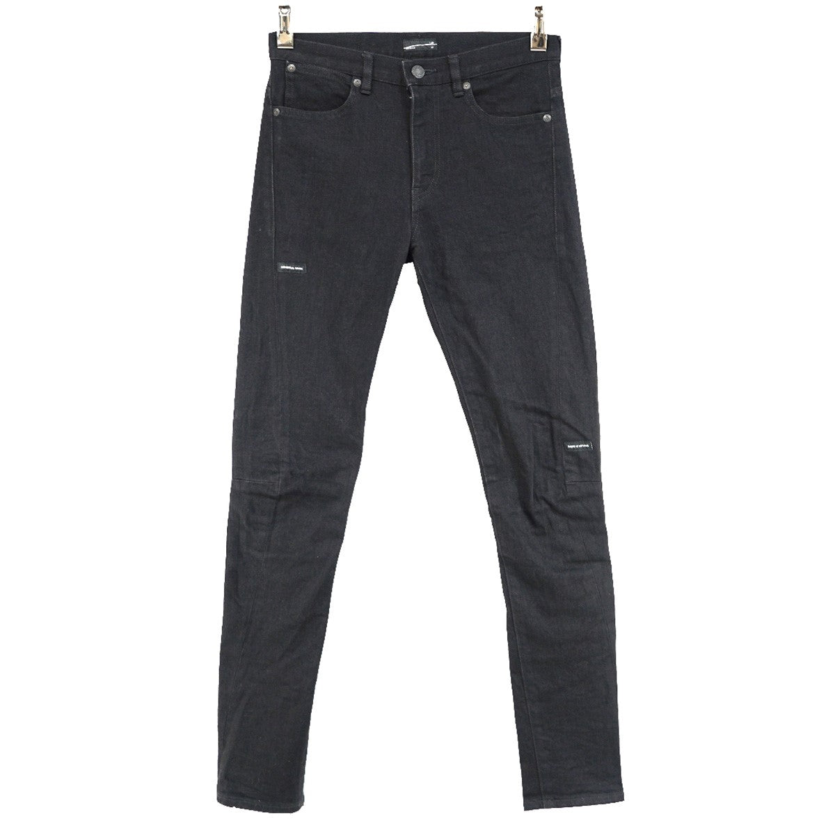 Stretch Denim Skinny Pants11．5oz メッセージ パッチ 立体切替 タイト スキニー ジーンズ デニム パンツ