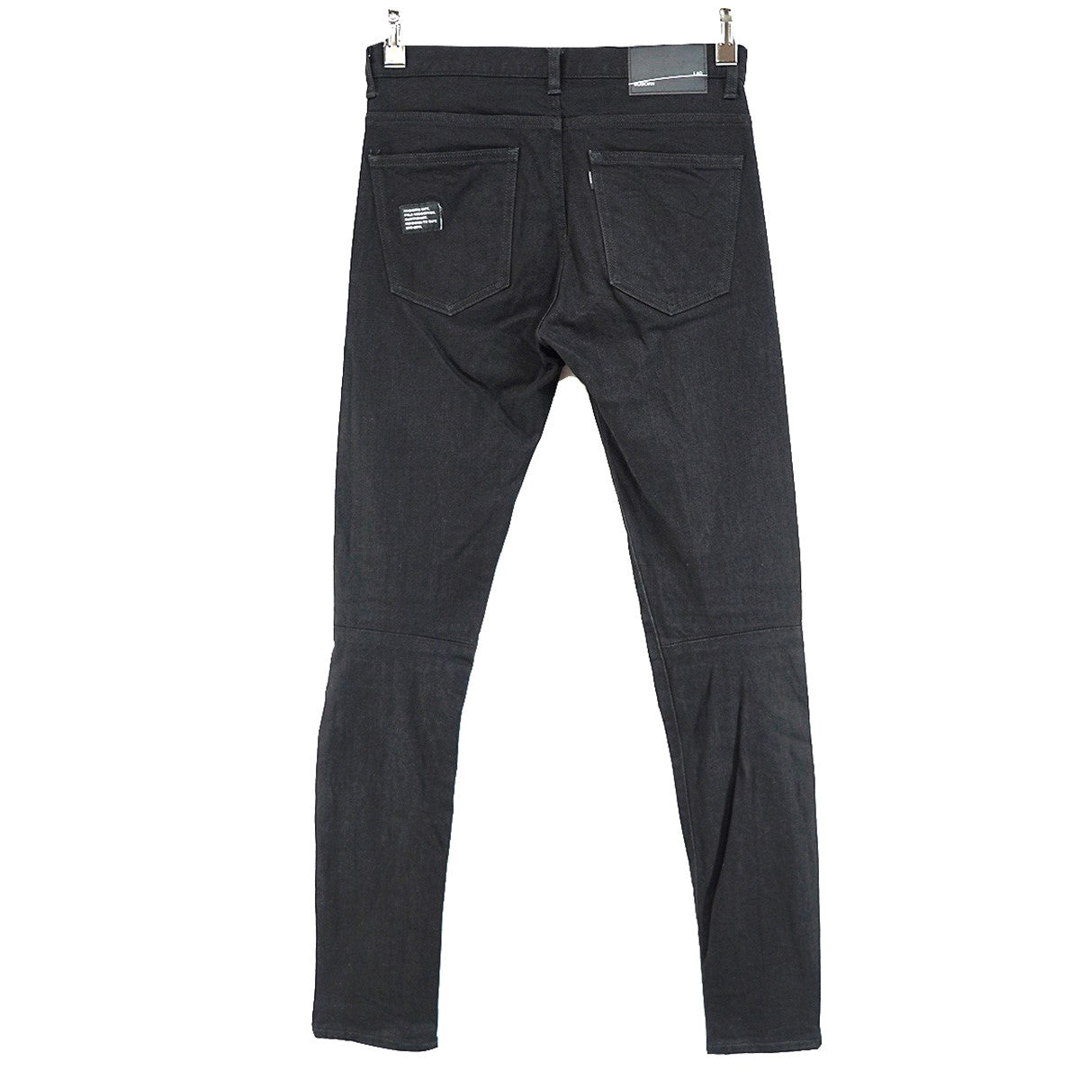 Stretch Denim Skinny Pants11．5oz メッセージ パッチ 立体切替 タイト スキニー ジーンズ デニム パンツ