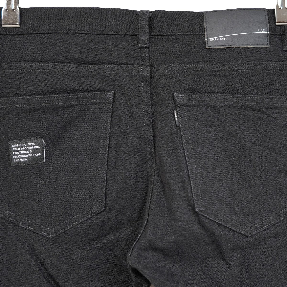 Stretch Denim Skinny Pants11．5oz メッセージ パッチ 立体切替 タイト スキニー ジーンズ デニム パンツ