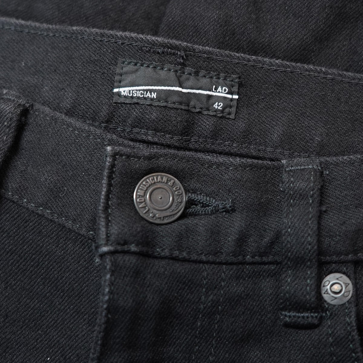 Stretch Denim Skinny Pants11．5oz メッセージ パッチ 立体切替 タイト スキニー ジーンズ デニム パンツ