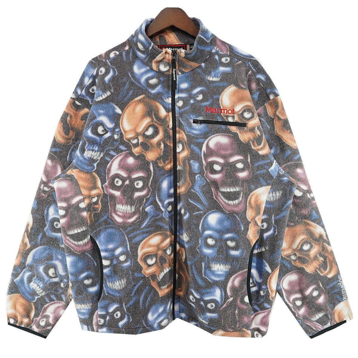 25AW Marmot Fleece Jacket Skull Pileロゴ マーモット フリースジャケット