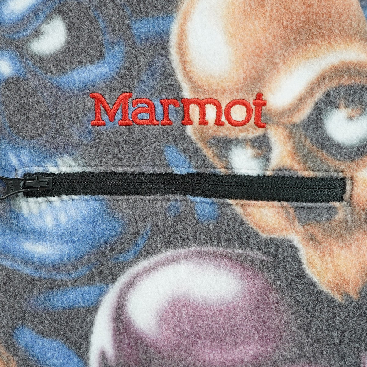 25AW Marmot Fleece Jacket Skull Pileロゴ マーモット フリースジャケット