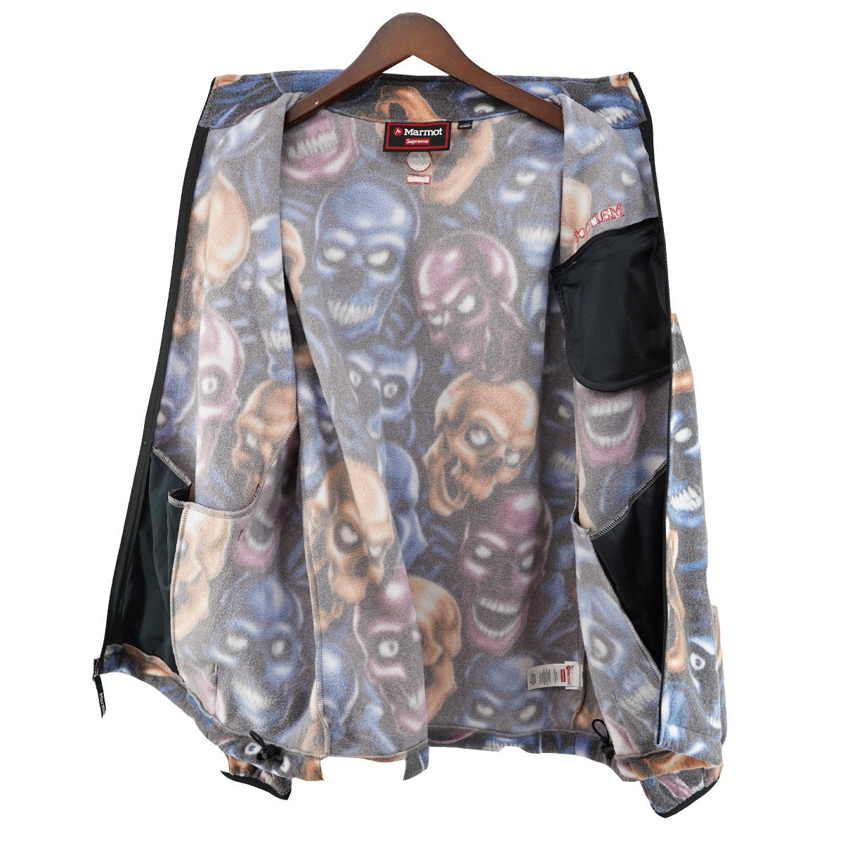 25AW Marmot Fleece Jacket Skull Pileロゴ マーモット フリースジャケット