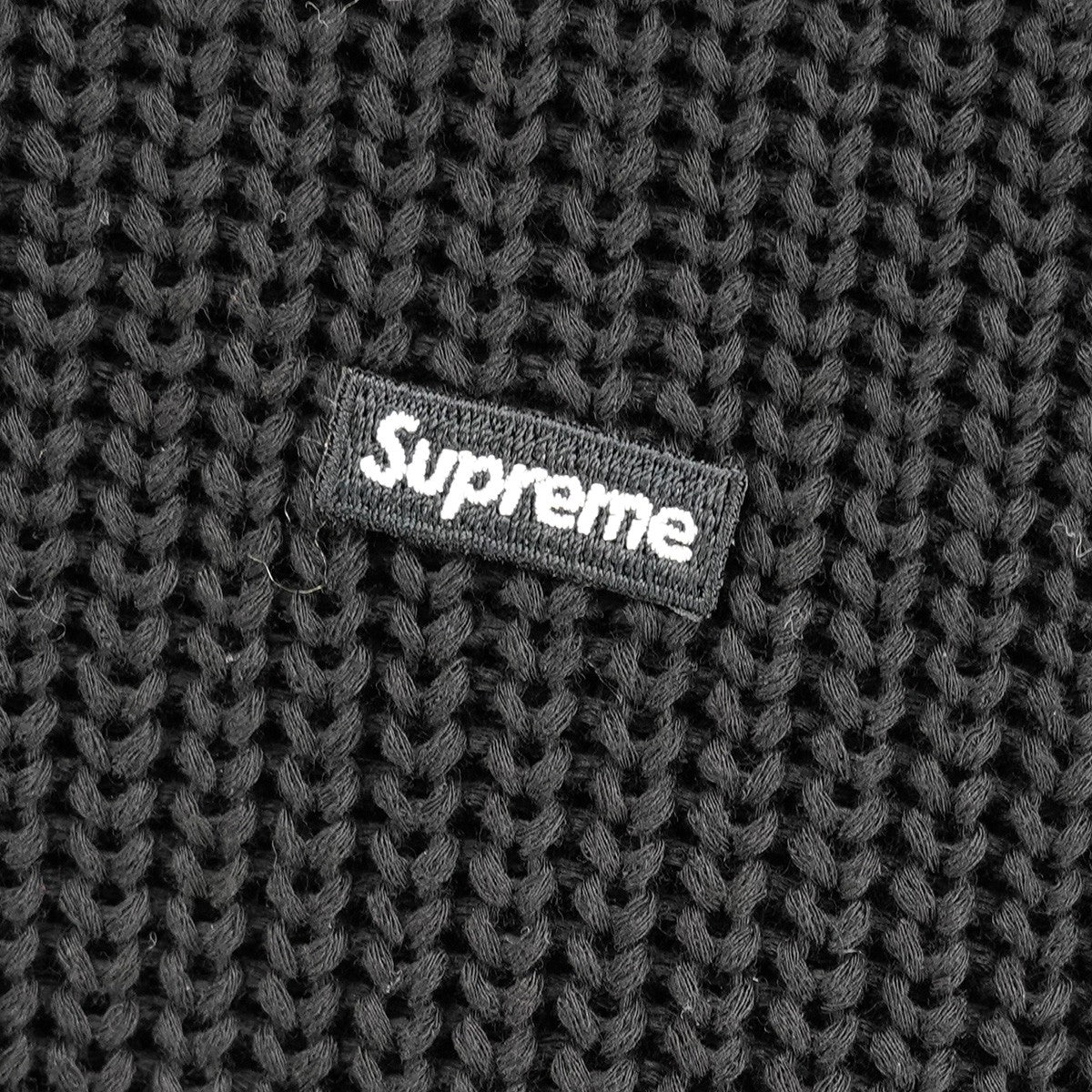 21AW Melange Rib Knit Sweaterスモール ボックス ロゴ リブド コットン ニット セーター