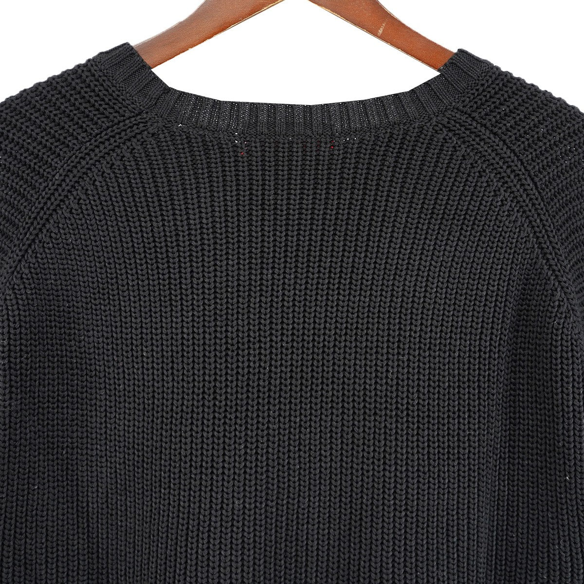 21AW Melange Rib Knit Sweaterスモール ボックス ロゴ リブド コットン ニット セーター