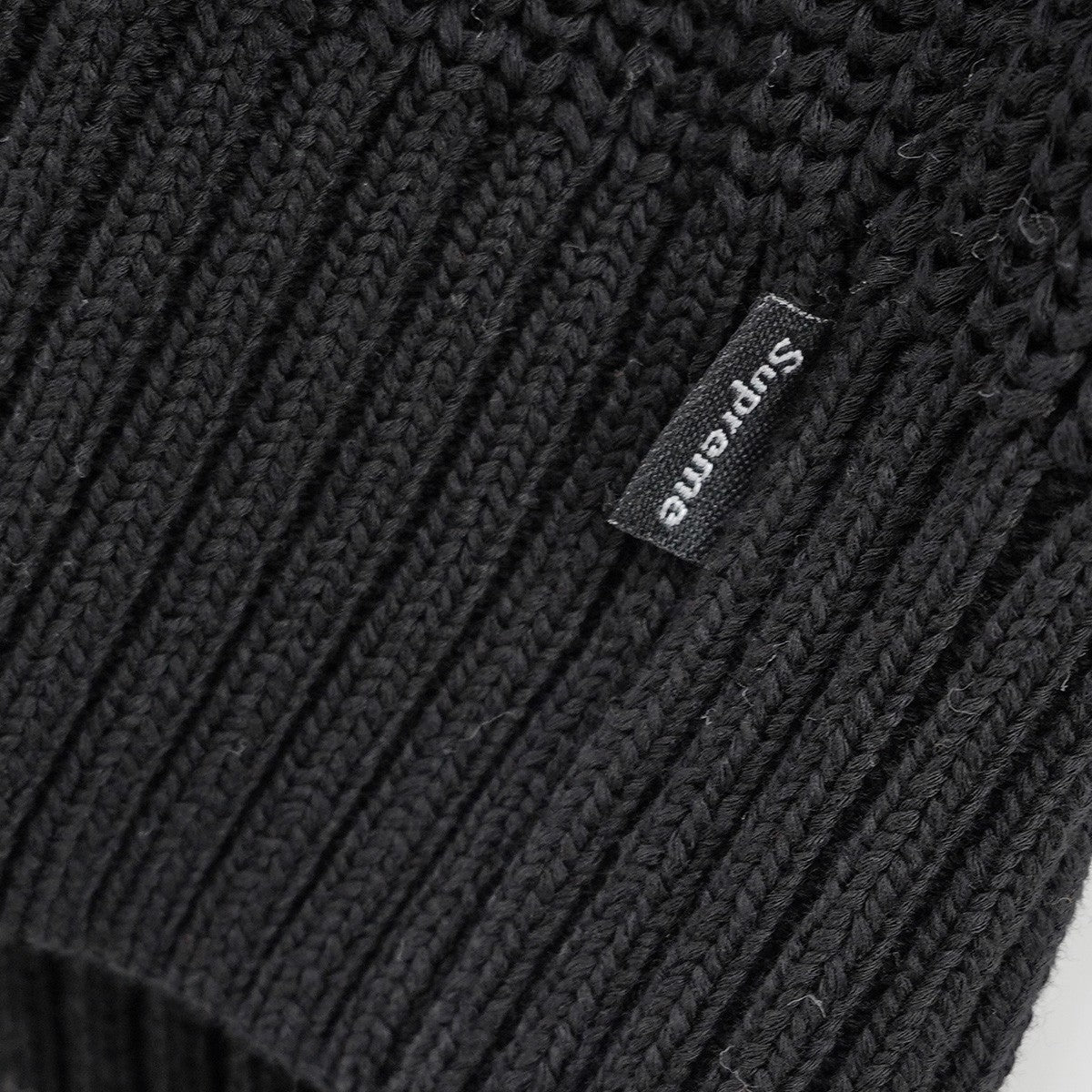 21AW Melange Rib Knit Sweaterスモール ボックス ロゴ リブド コットン ニット セーター