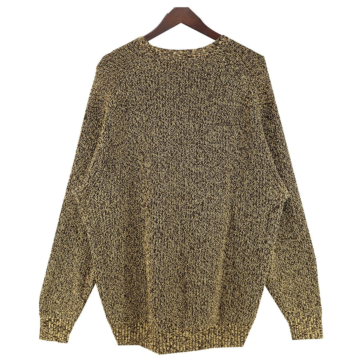 21AW Melange Rib Knit Sweaterスモール ボックス ロゴ コットン メランジ リブ ニット セーター