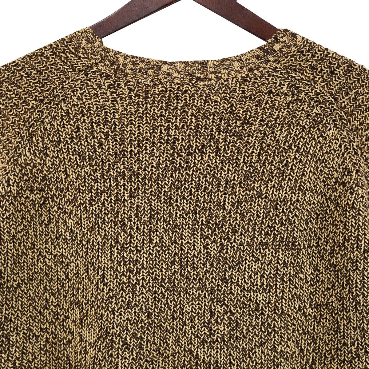 21AW Melange Rib Knit Sweaterスモール ボックス ロゴ コットン メランジ リブ ニット セーター