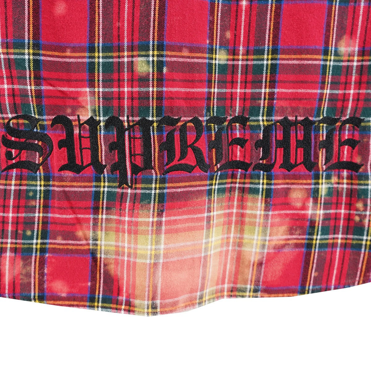 25AW The Exorcist Flannel Shirt楳図かずお リーガン・マクニールエクソシスト フランネル ブリーチ加工 チェック ロゴ シャツ