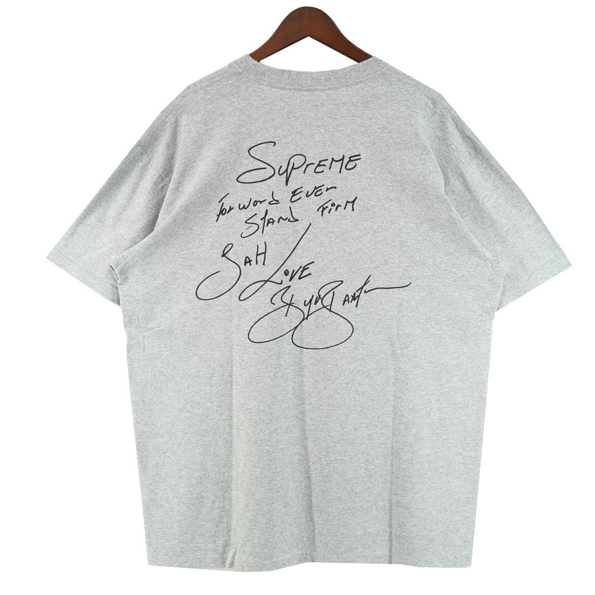 19SS Buju Banton Tee ブジュ・バントンレゲエ ダンスホール ボックス ロゴ  メッセージ バックプリント フォト Tシャツ