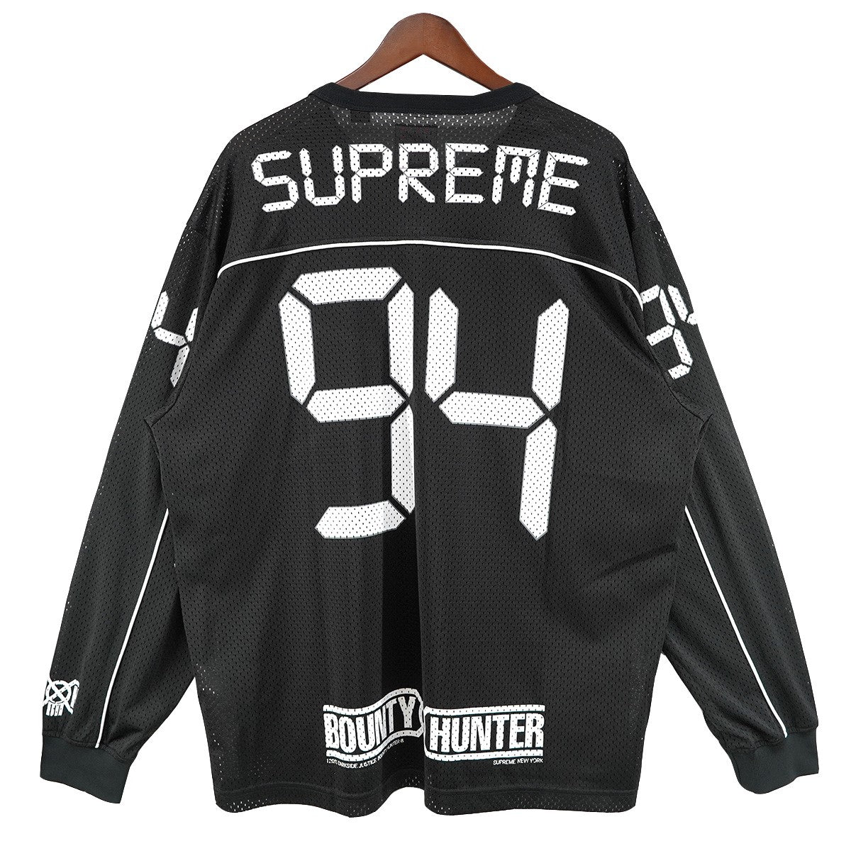 23AW Bounty Hunter Mesh Moto Jersey バウンティハンター コラボスカル クロスボーン 94  Wネーム ロゴ パッチ メッシュ モトクロス ジャージ ゲームシャツ