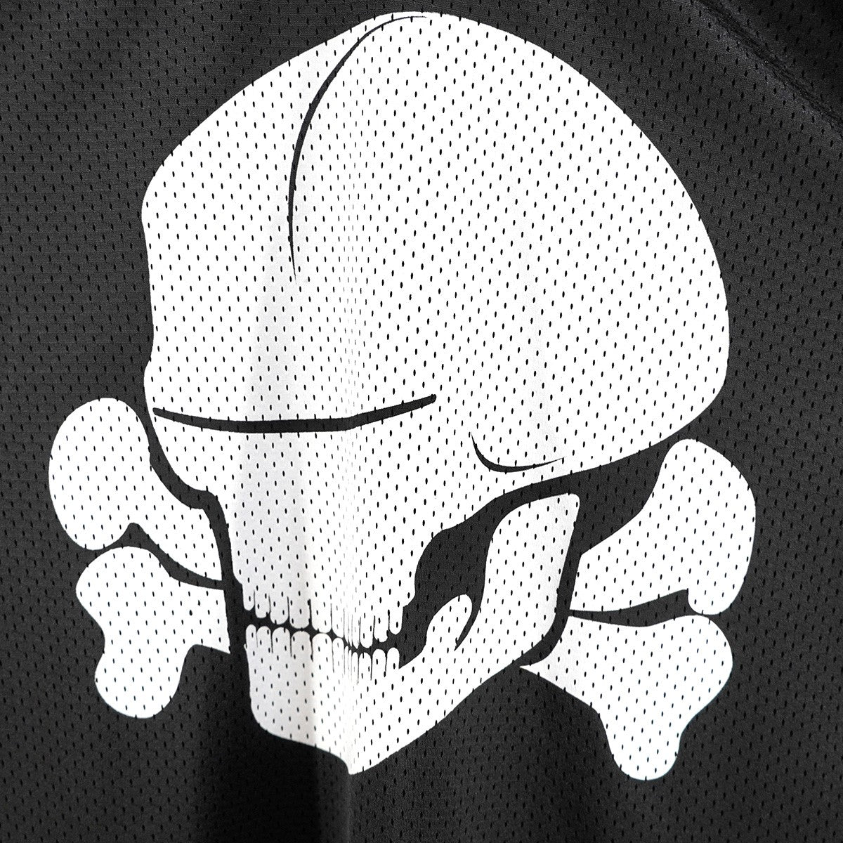 23AW Bounty Hunter Mesh Moto Jersey バウンティハンター コラボスカル クロスボーン 94  Wネーム ロゴ パッチ メッシュ モトクロス ジャージ ゲームシャツ